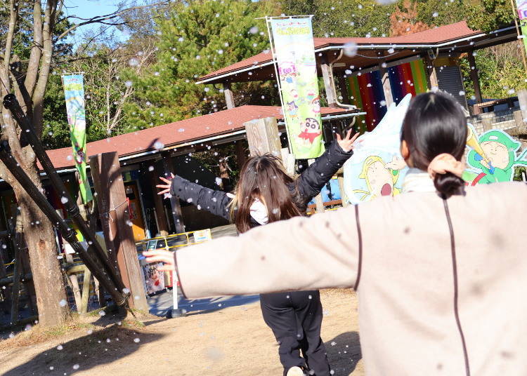 Nijigen no Mori: Crayon Shin-chan Adventure Park "Appare! Sengoku Grand Adventure: Winter Battle Challenge with Bubble General!" (Awaji City, Hyogo)