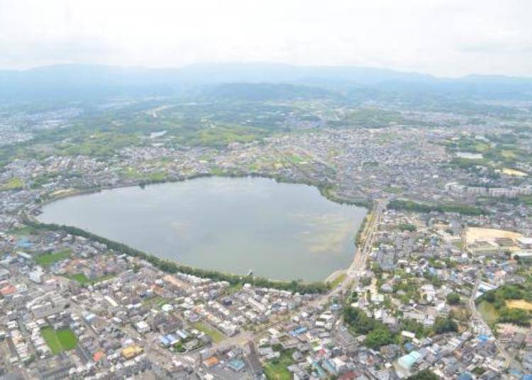 Kumeda Pond, the largest reservoir in Osaka Prefecture