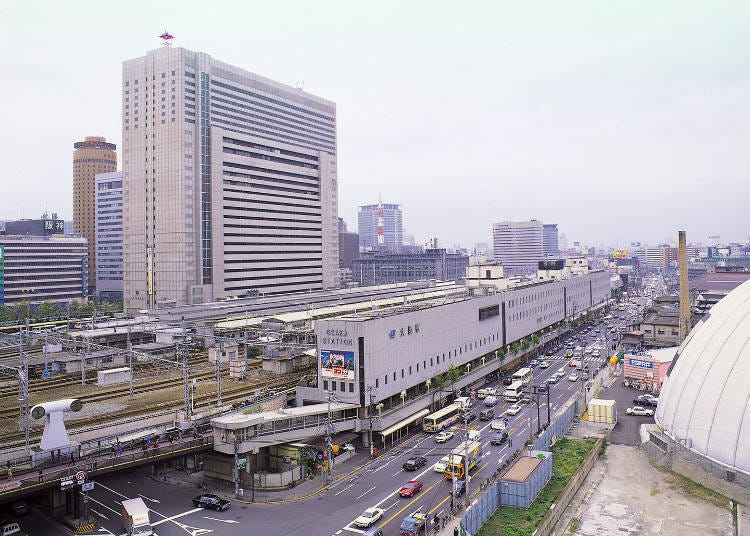 The fourth station building was constructed in stages, beginning with the North Building, then the ACTY OSAKA building