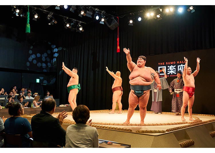 精彩的相撲娛樂表演盡在「日樂座」!