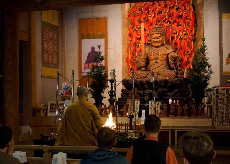 1 PM: Gomataki fire ceremony