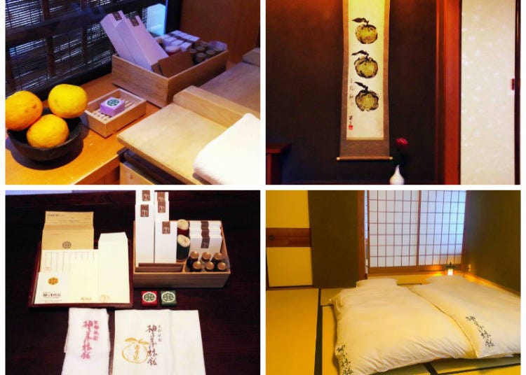 Bottom right: Yuzuya Ryokan
