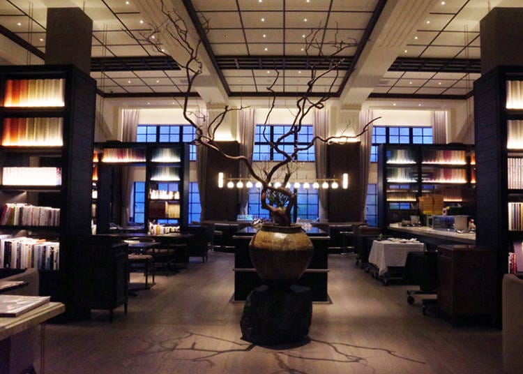 「restaurant library the hotel seiryu」で美食を楽しむ