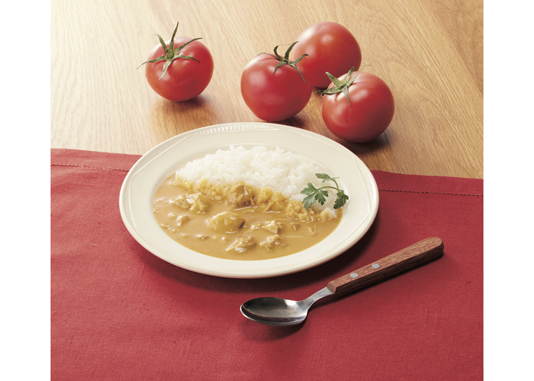 Butter chicken curry made with Tokushima Prefecture fruit tomatoes (Image)