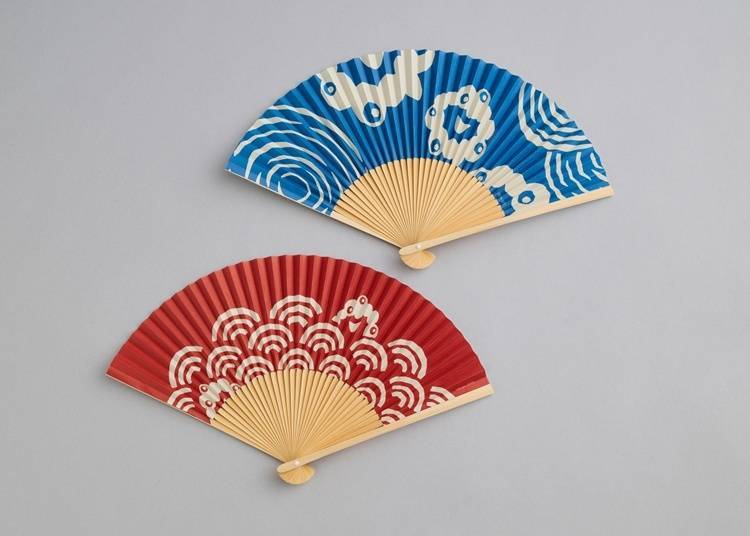 脈脈扇子(水紋/青海波)(ミャクミャク扇子(水紋/青海波))