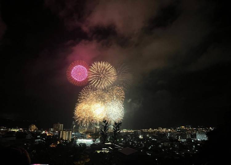 Festival Bunga Api Bandar Nago, Okinawa 2024 (Foto oleh penulis)