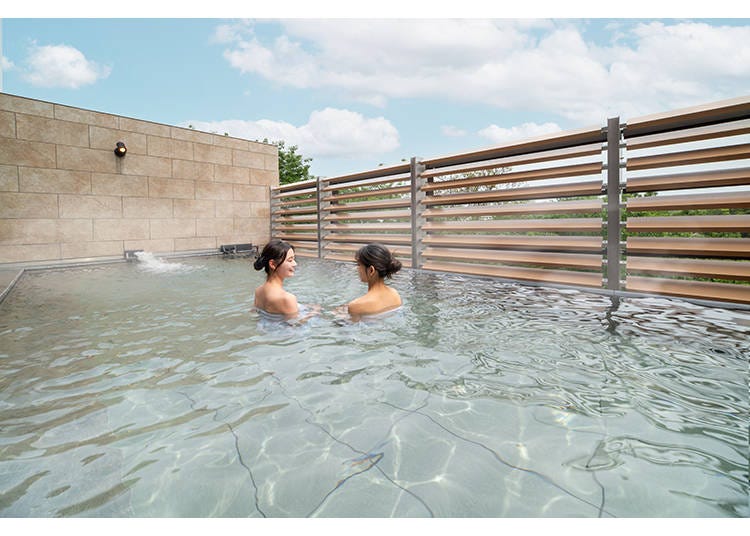 Relax in natural hot springs and picturesque open-air baths
