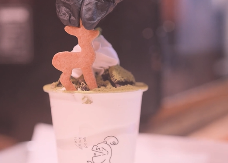 鹿のクッキーがアクセント!