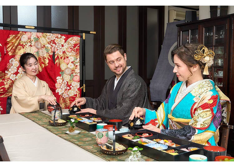 Learn table etiquette while savoring seasonal Japanese cuisine