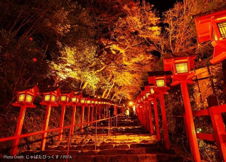 12. 貴船神社:賞楓點燈