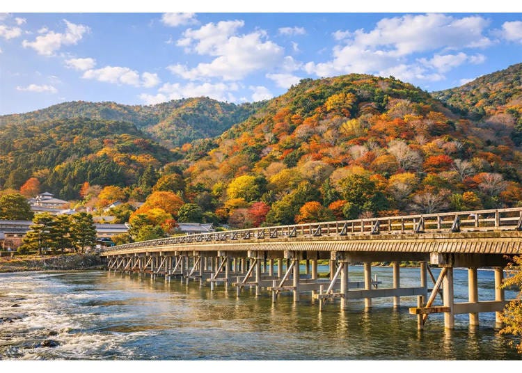 Togetsukyo Bridge in Arashiyama, Kyoto (Image credit: Klook)