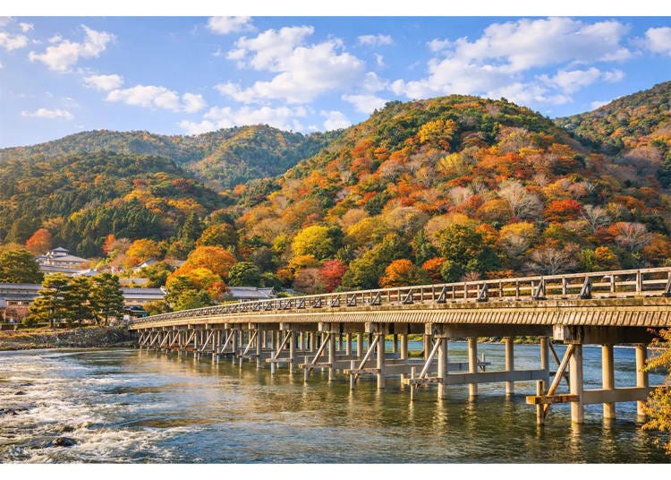 京都嵐山渡月橋 圖片來源:Klook