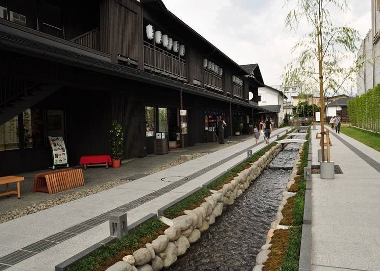 10:到「水之町屋 七日町御殿堰」休憩