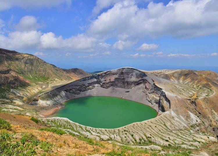 4. Go See the Okama Crater and Towering Snow Walls