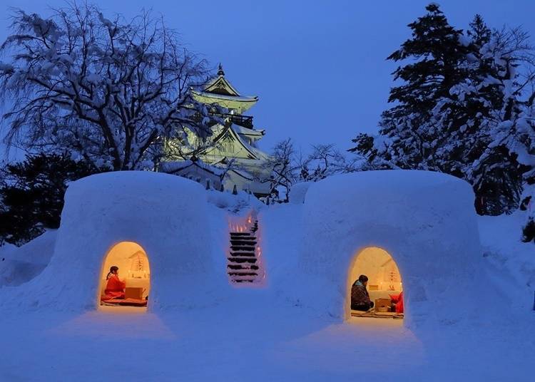 4. See the traditional snowy Kamakura event