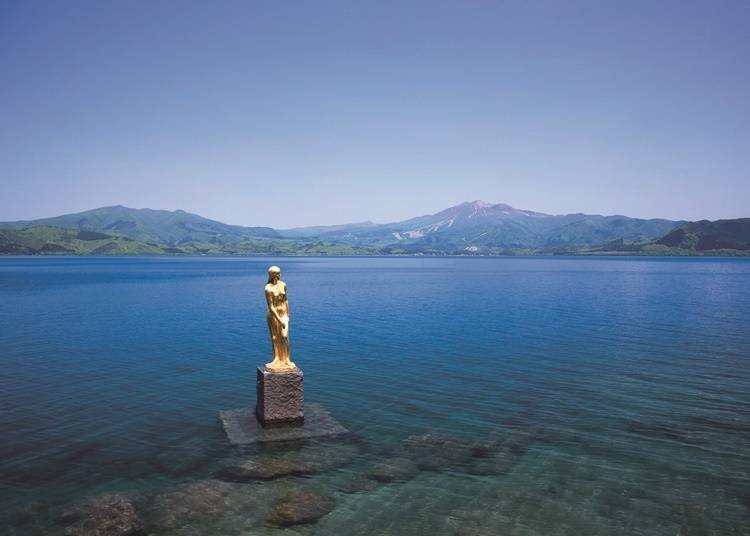 觀光景點③在日本最深湖泊「田澤湖」搭遊覧船環湖
