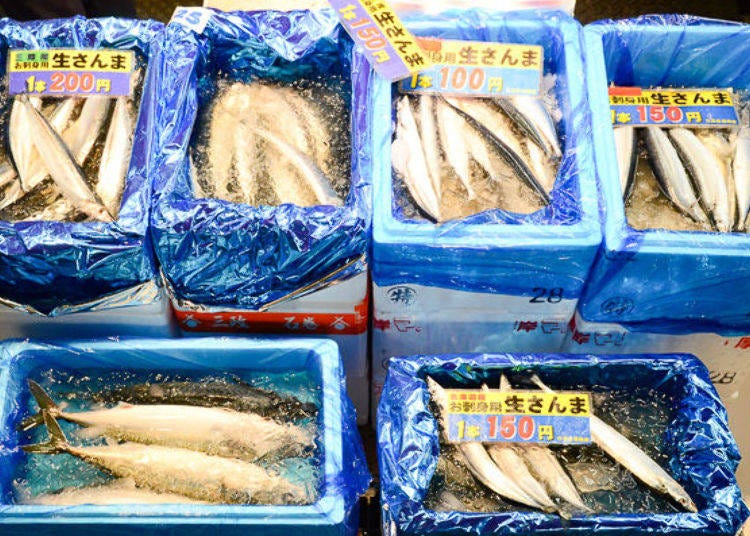 ▲ Pacific saury is a special product of Sanriku. It was just the season for it when we visited.