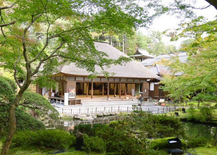 ▲에도(지금의 도쿄)에 있던 다테번 저택의 정원을 옮겨온 것이라고 하는 ‘엔슈의 정원’