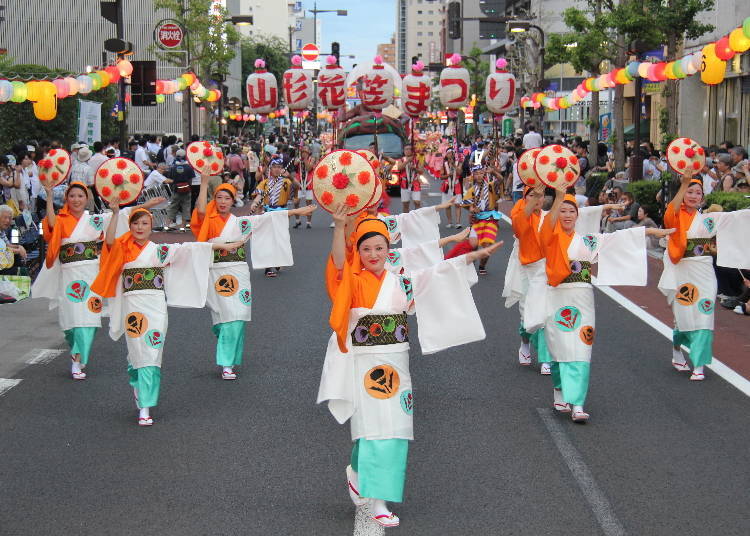 9. Yamagata Hanagasa Festival (August 5~7 every year)