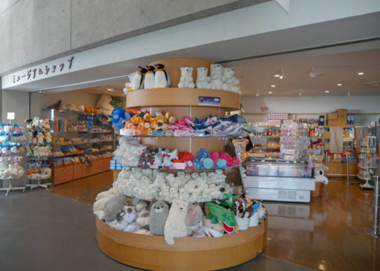 ▲The museum shop near the exit on the 1st floor