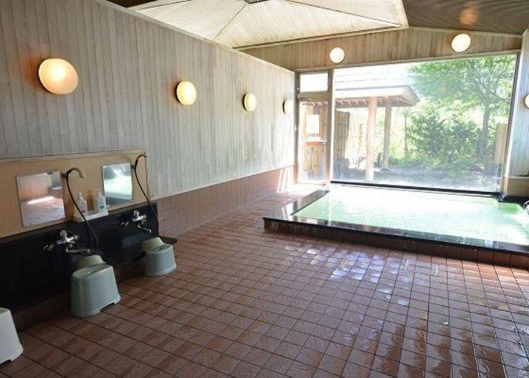 ▲Very clean bath area. Bathing fee 550 yen (tax included
