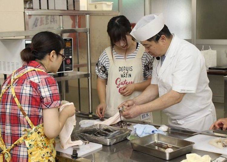 ▲Scene of Hasshoku Cooking Dojo (photo provided by Hasshoku Center)