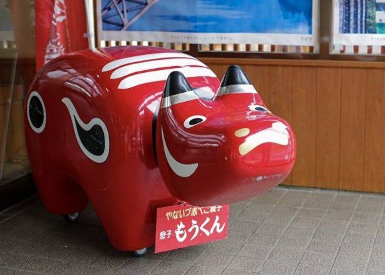 ▲入口有紅牛家族小孩「Mo君」迎接大家