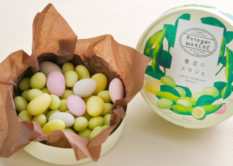 2. Green soybeans dragée: a marriage between soybeans and chocolate