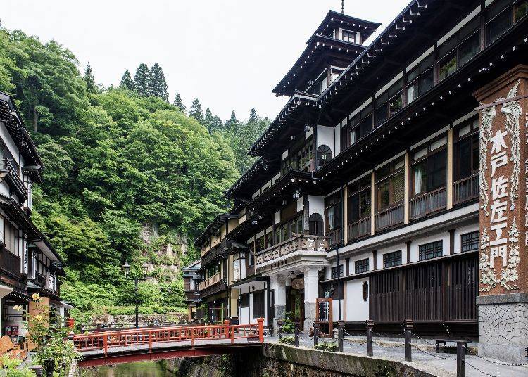 Ginzan Onsen is filled with quaint ryokan inns and other buildings that will spirit you away to a magical world