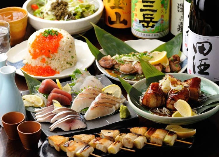 旬菜旬魚とプレミアムな日本酒を味わう
