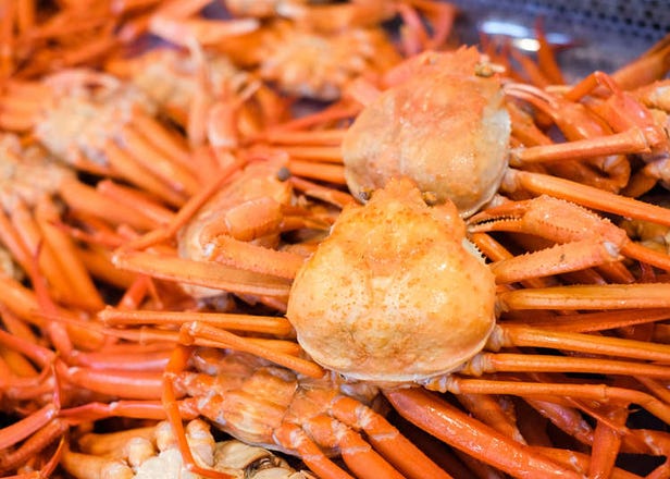 Marine Dream Nou: Sample Succulent Niigata Red Snow Crab at This Giant Crab Market!