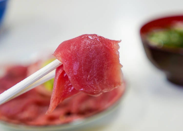 The red tuna is rich in umami and easily palatable, and you can’t stop no matter how much you’ve eaten
