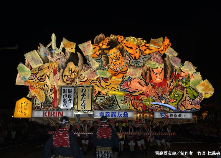 历届"睡魔大奖"得奖作品之一。（照片提供：青森观光コンベンション协会）