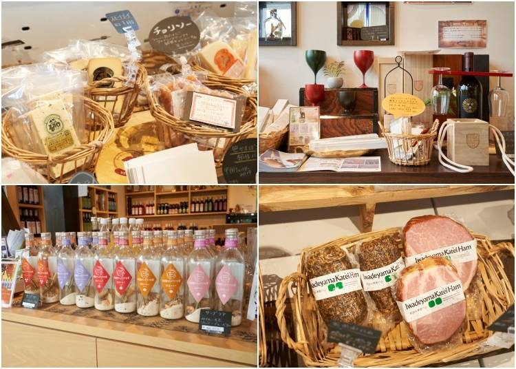 仙台秋保醸造所では周辺地域の食材や雑貨を購入可能