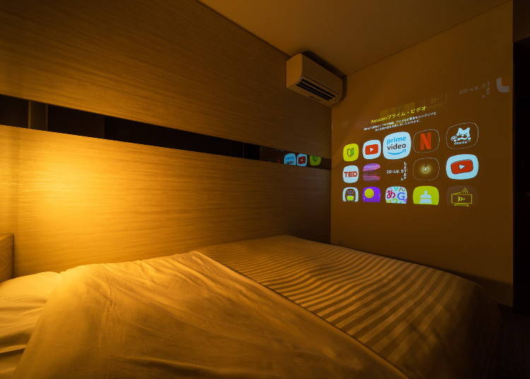 Theater room installation by projector with integrated ceiling light (6 rooms)