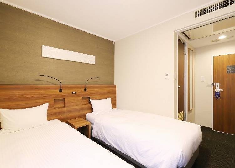 Twin starting from 10,400 yen (tax included) *pricing for two guests per room  (Photo Provided by Smile Hotel Aomori)