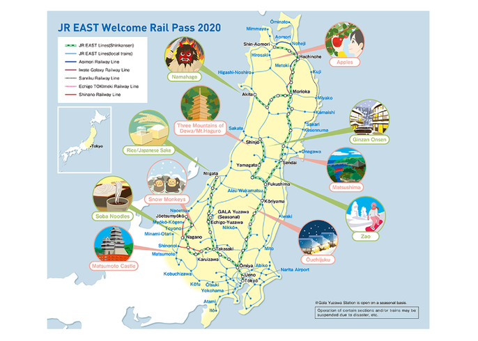 JR EAST Welcome Rail Pass 2020: Score Unlimited Shinkansen Rides in the JR  East Region for 3 Days! | LIVE JAPAN travel guide
