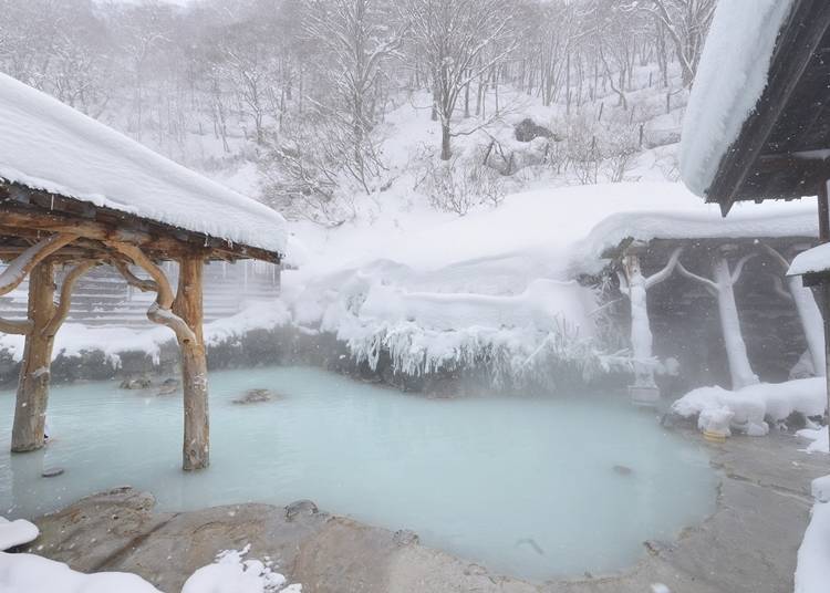 Outdoor open-air mixed bath