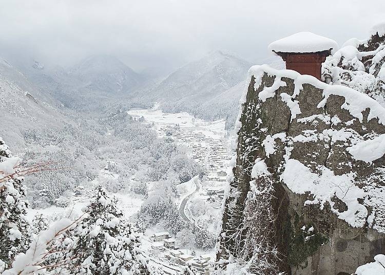 10. Yamadera – An Ancient Temple in the Snowy Mountains (Yamagata)