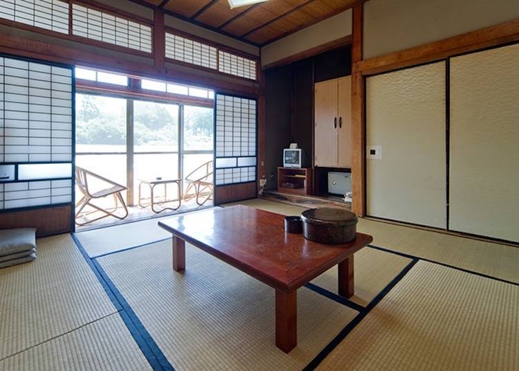 寧靜氛圍的日式客房深受觀光客喜愛（照片提供：酸湯溫泉）