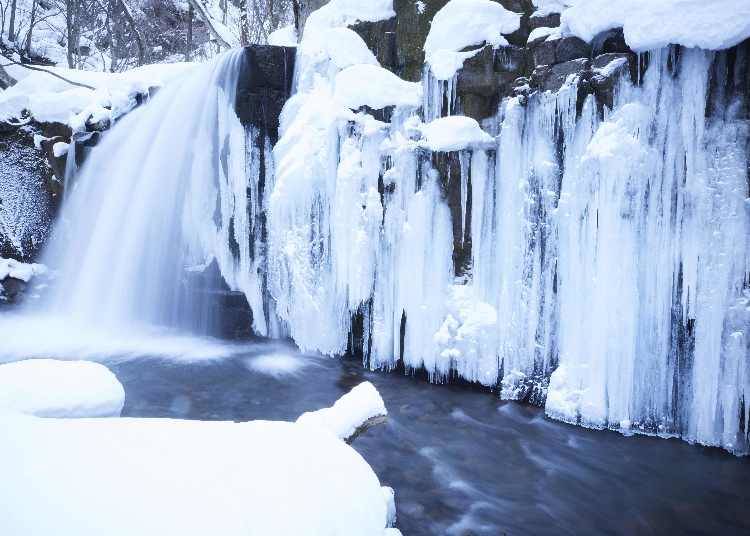 奥入瀬渓流「銚子大滝」の氷瀑