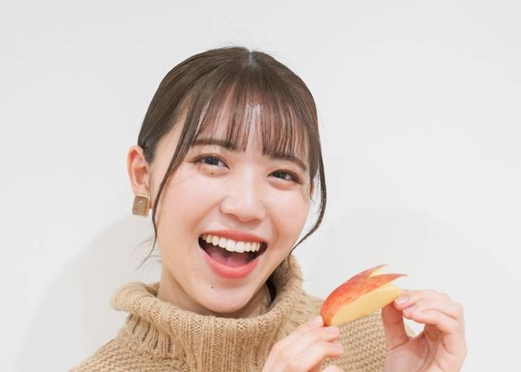 사과 토끼의 완성! 귀엽다