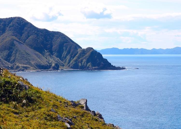 You can see Hokkaido from Cape Tappizaki on a sunny day