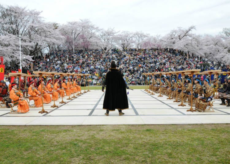 "Human Shogi" Japanese chess event