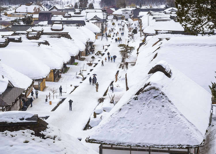 福島的大内宿～白雪覆蓋的夢幻童話村落