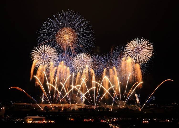 2. Ibaraki Prefecture: Tsuchiura National Fireworks Festival