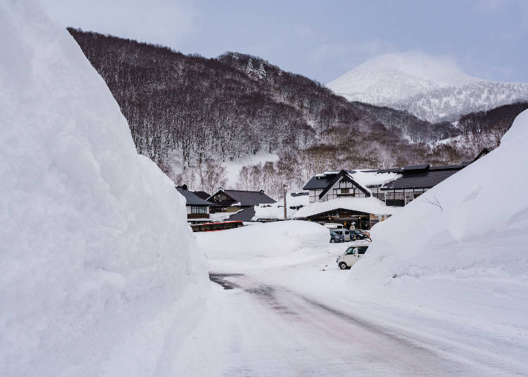 日本少数豪雪地区，冬季几乎被大雪覆盖