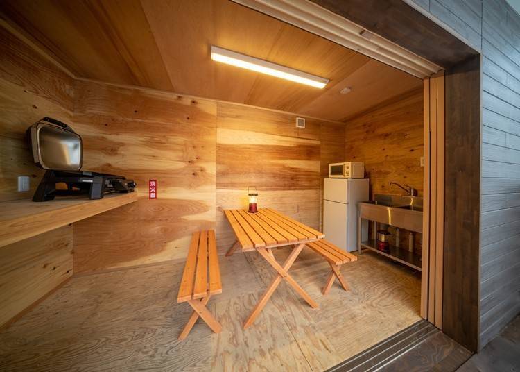BBQ木屋(圖片提供:奥州秋保溫泉 蘭亭)
