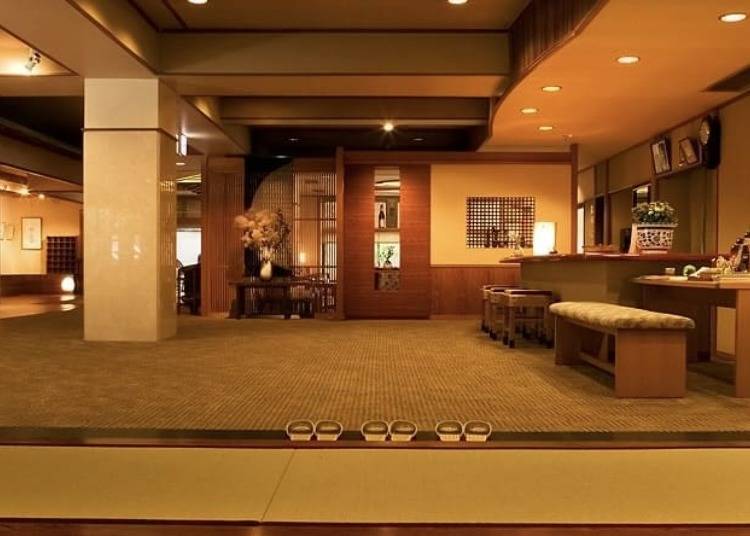5.和モダンの空間で過ごしやすい館内が魅力、松泉閣 花月