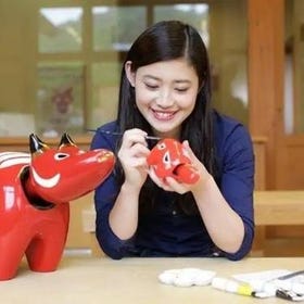 Paint Your Own Traditional Fukushima Craftwork - Akabeko (Red Cow)